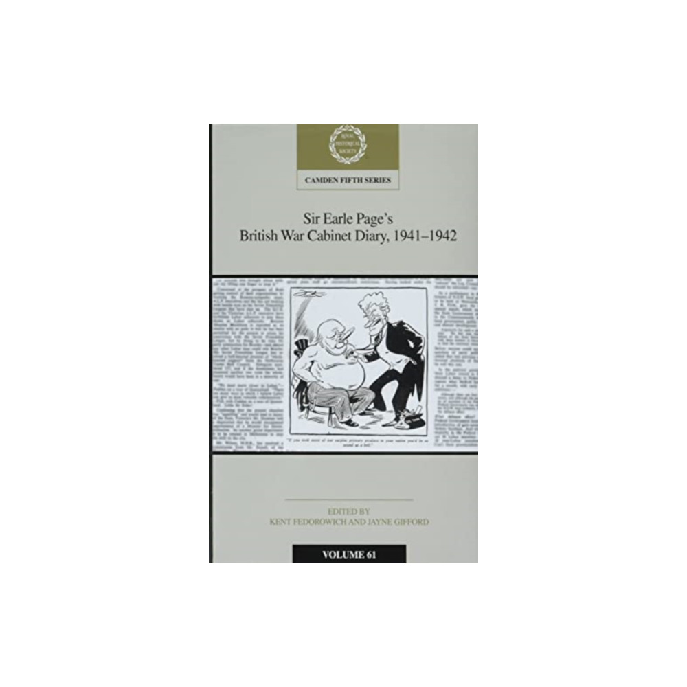 Sir Earle Page's British War Cabinet Diary, 1941-1942: Volume 61 (inbunden, english) Cambridge University Press