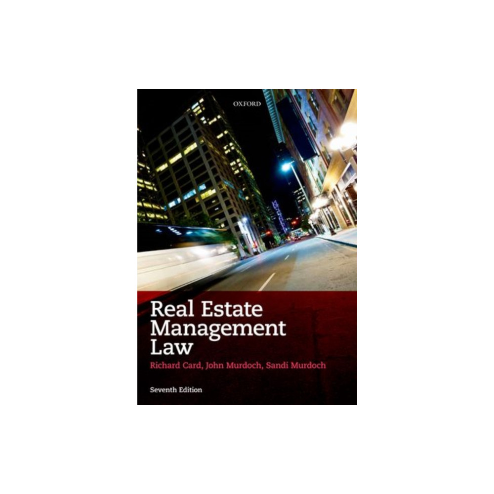 Real Estate Management Law (häftad, english) Oxford University Press
