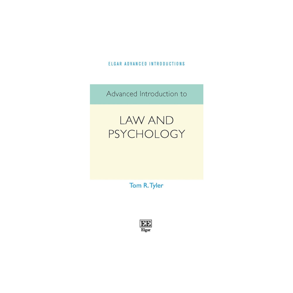 Edward Elgar Publishing Ltd Advanced Introduction to Law and Psychology (häftad, eng)