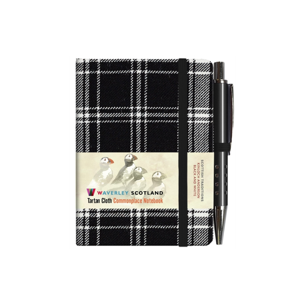 The Gresham Publishing Co. Ltd Waverley S.T. (S): Black & White Mini with Pen Pocket Genuine Tartan Cloth Commonplace Notebook (inbunden, eng)