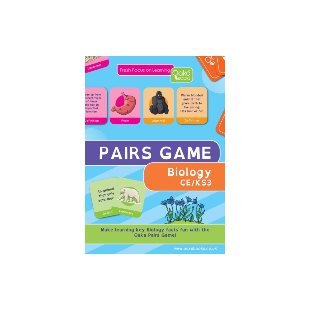 OAKA BOOKS BIOLOGY PAIRS GAME (häftad, eng)