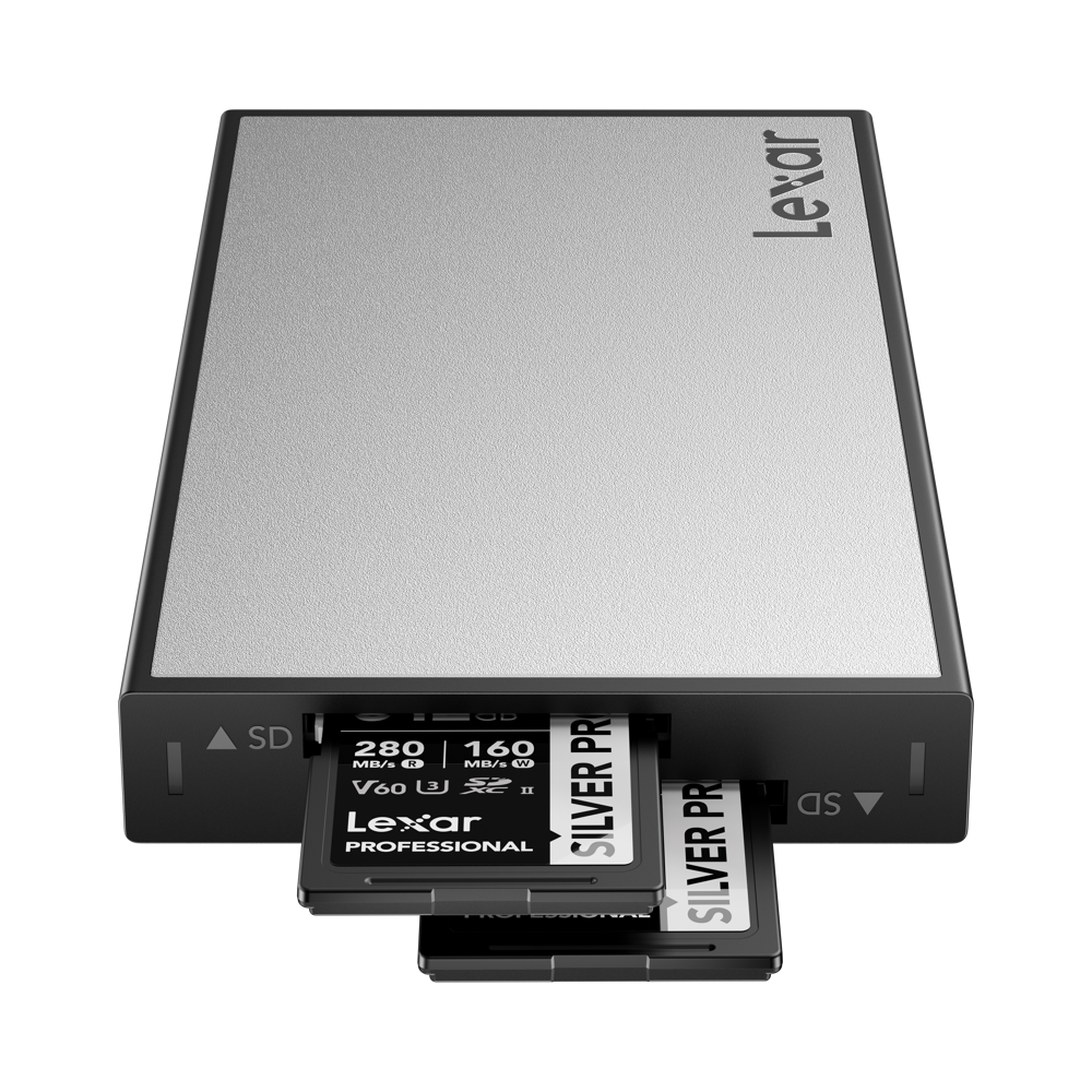 Lexar Professional Workflow USB 3.2 Gen2 Reader, UHS-II, support Dual slot SD