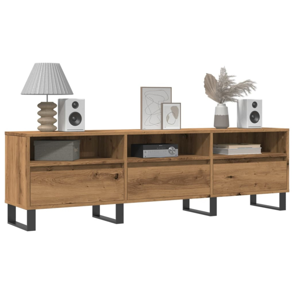Tv-bänk artisan ek 150x30x44,5 cm konstruerat trä