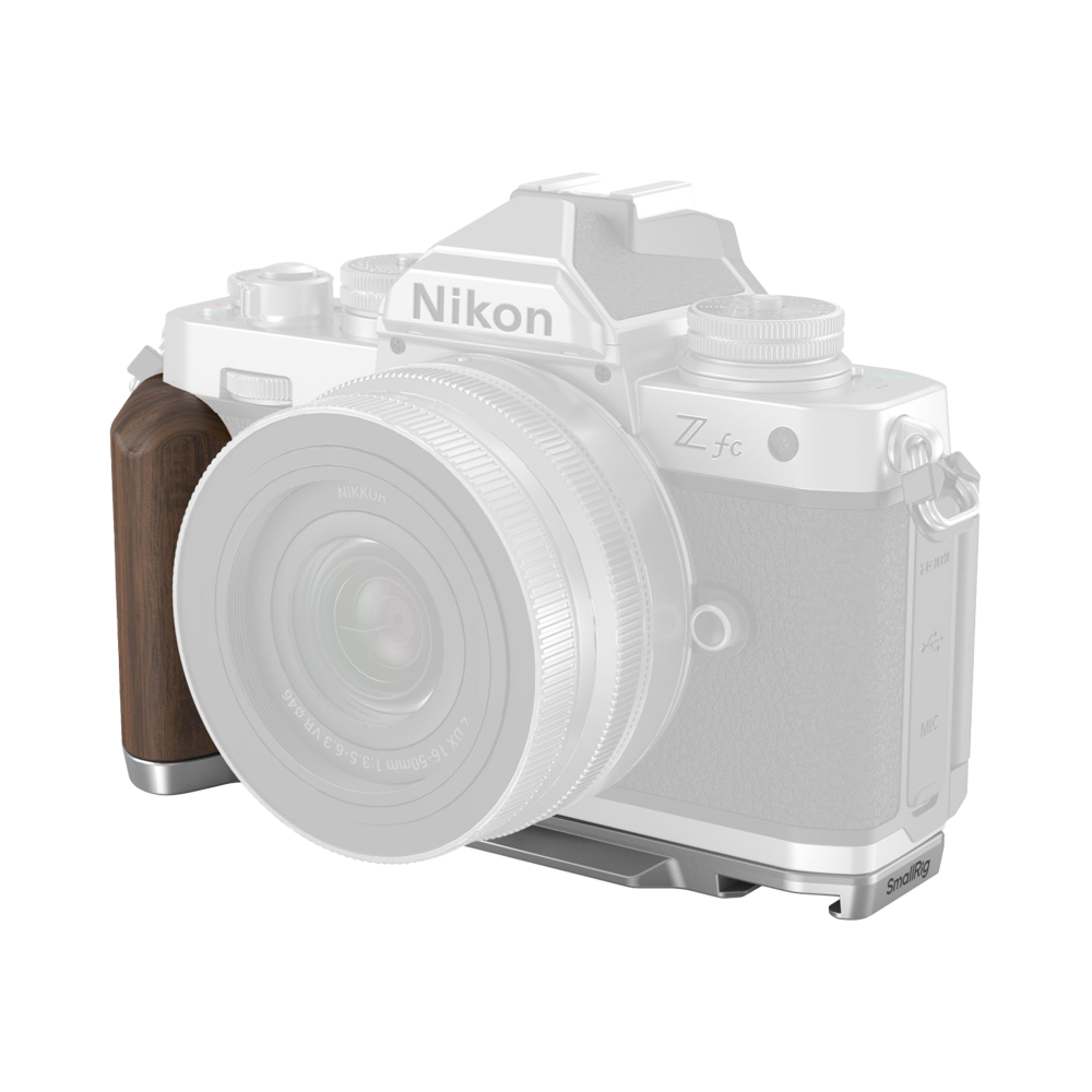 SmallRig 4803 Wooden L-Shape Grip for Nikon Z fc Silver