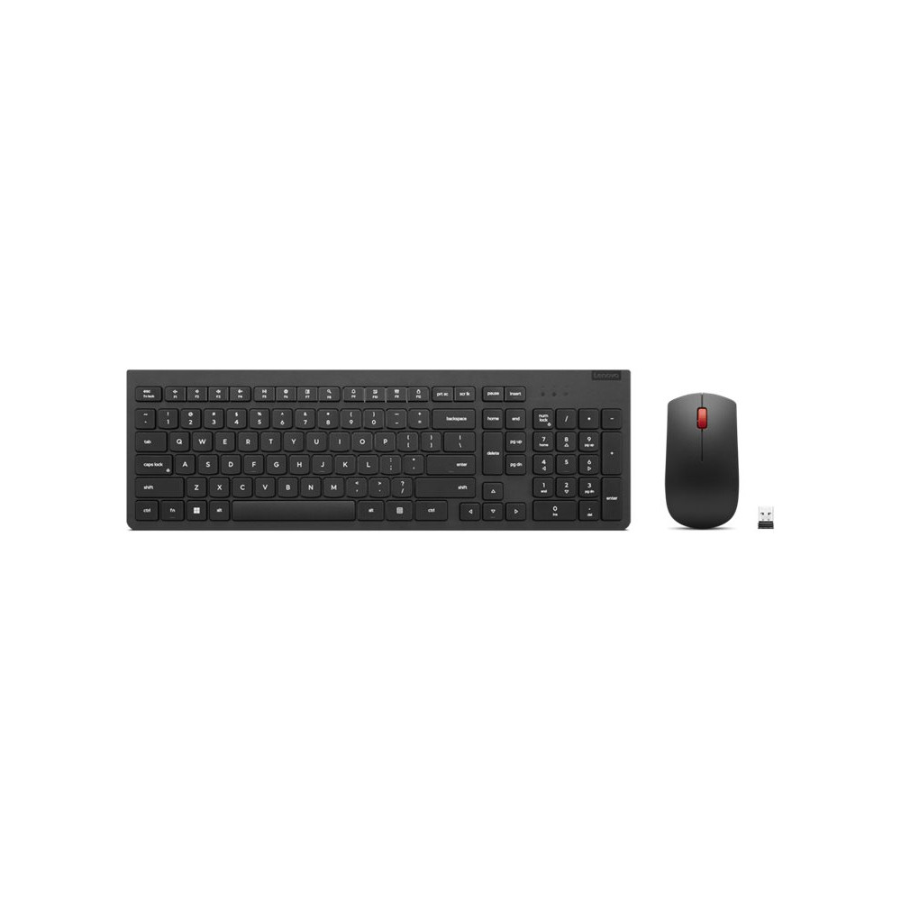 Lenovo Essential Wireless Combo Gen 2 - sats med tangentbord och mus - dansk - svart Inmatningsenhet