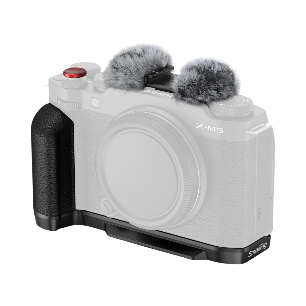 SmallRig 4876 L-Shape Mount Plate with Silicone Handle for FUJIFILM X-M5 Black