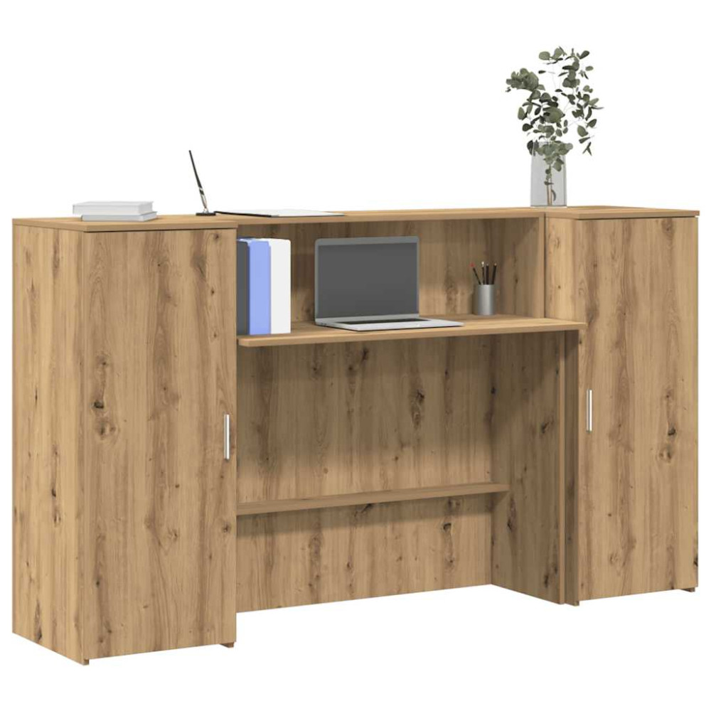 Receptionsdisk artisan ek 180x50x103,5 cm konstruerat trä