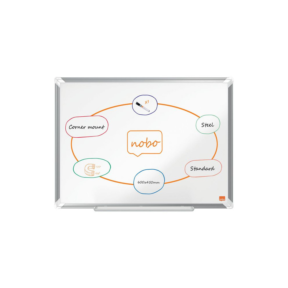 Whiteboard NOBO premium stål 60x45cm