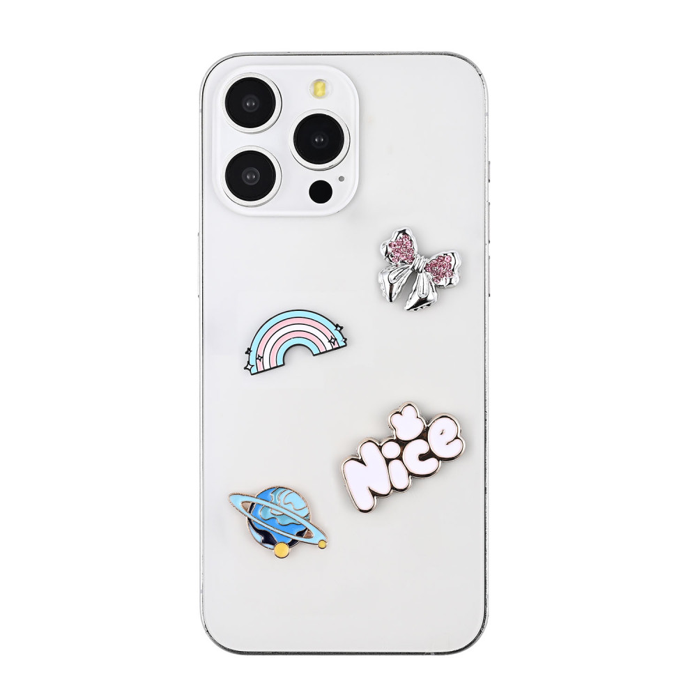 Pimp your Phone Set.5 Metal and Plastic Charms 4pcs