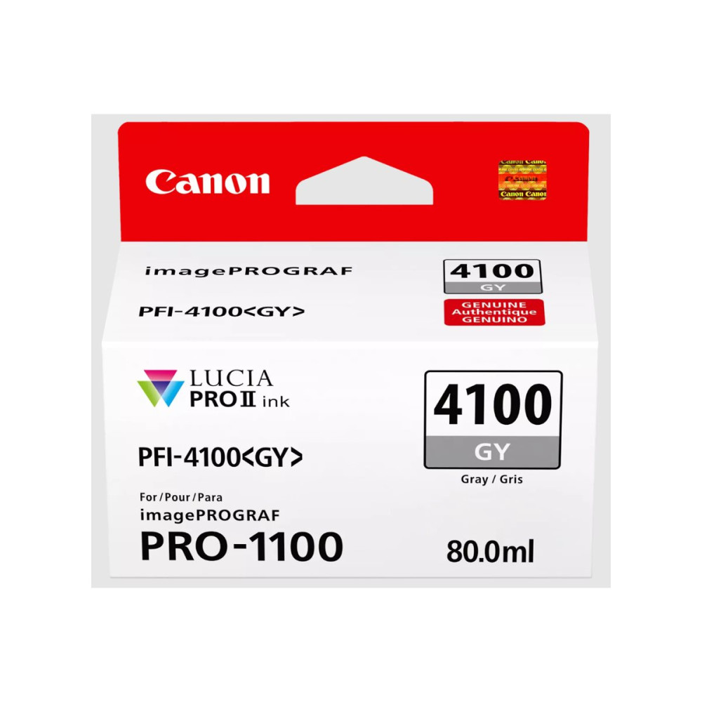 Canon PFI-4100 GY - grå - original - bläcktank