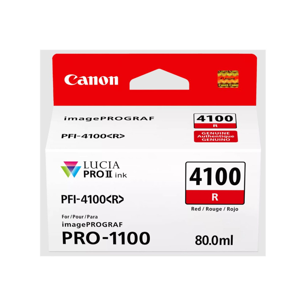 Canon PFI-4100 R - röd - original - bläcktank