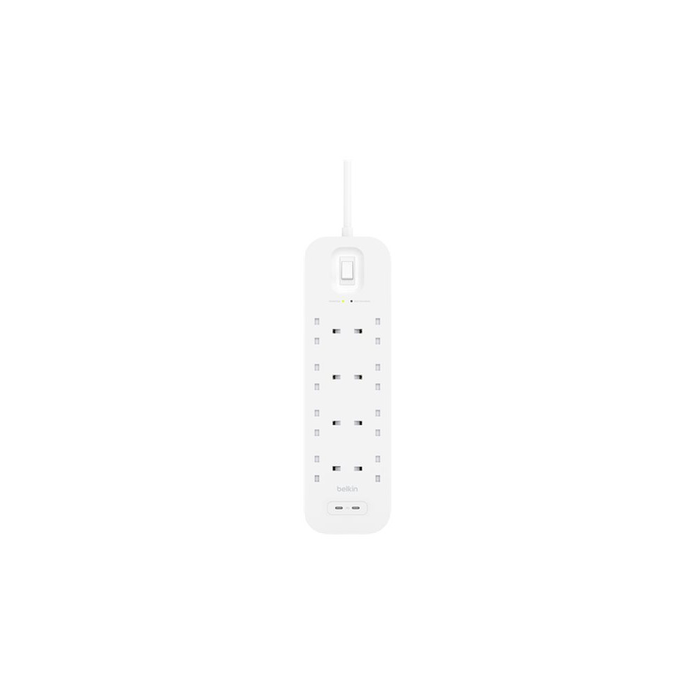 Belkin Connect - överspänningsskydd - med 2 USB-C-portar