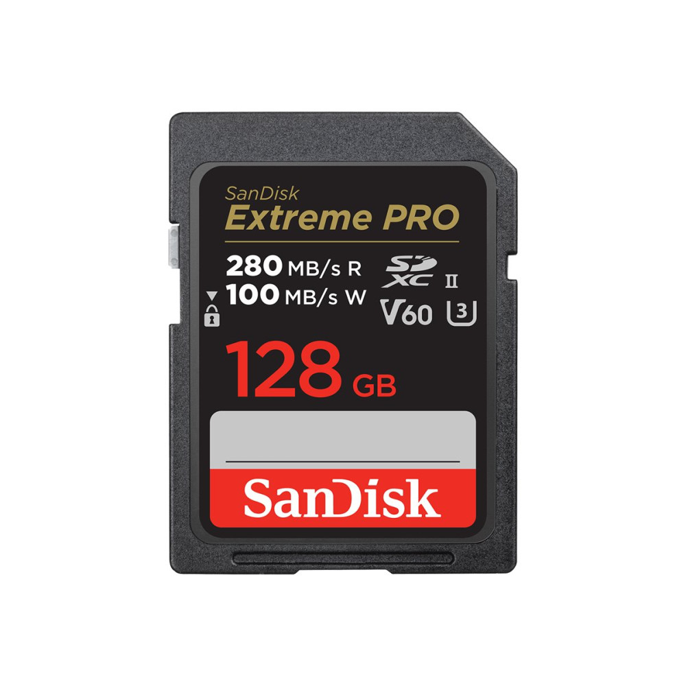 SanDisk Extreme Pro - flash-minneskort - 128 GB - SDXC UHS-II