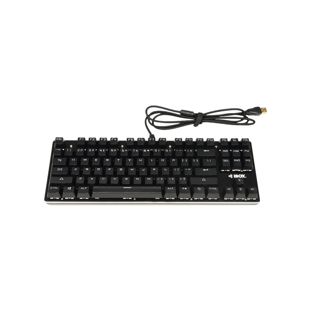 iBOX AURORA K-2 RGB - tangentbord - QWERTY - svart Inmatningsenhet