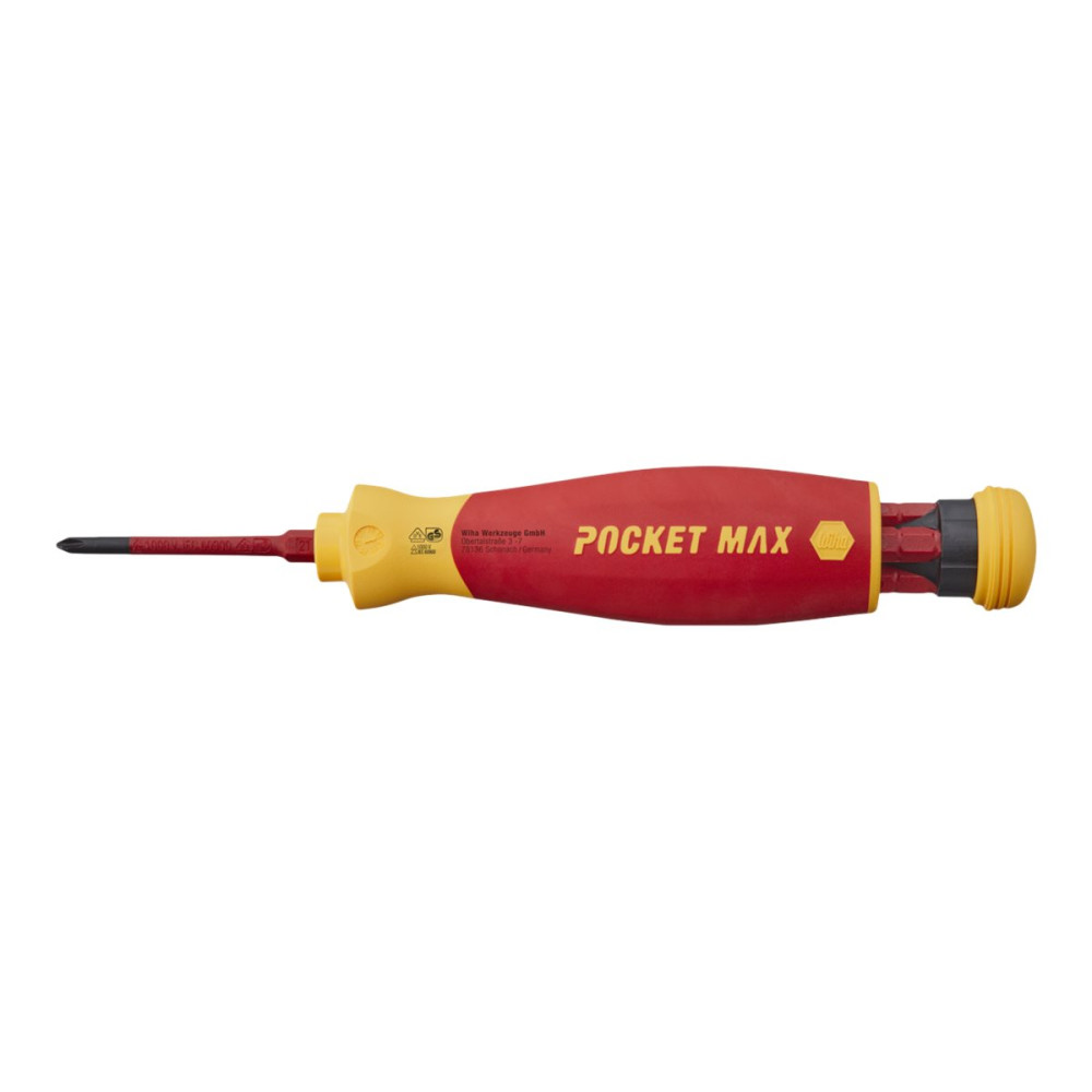 Wiha Pocket Max - screwdriver handle with bit set - 4 delar