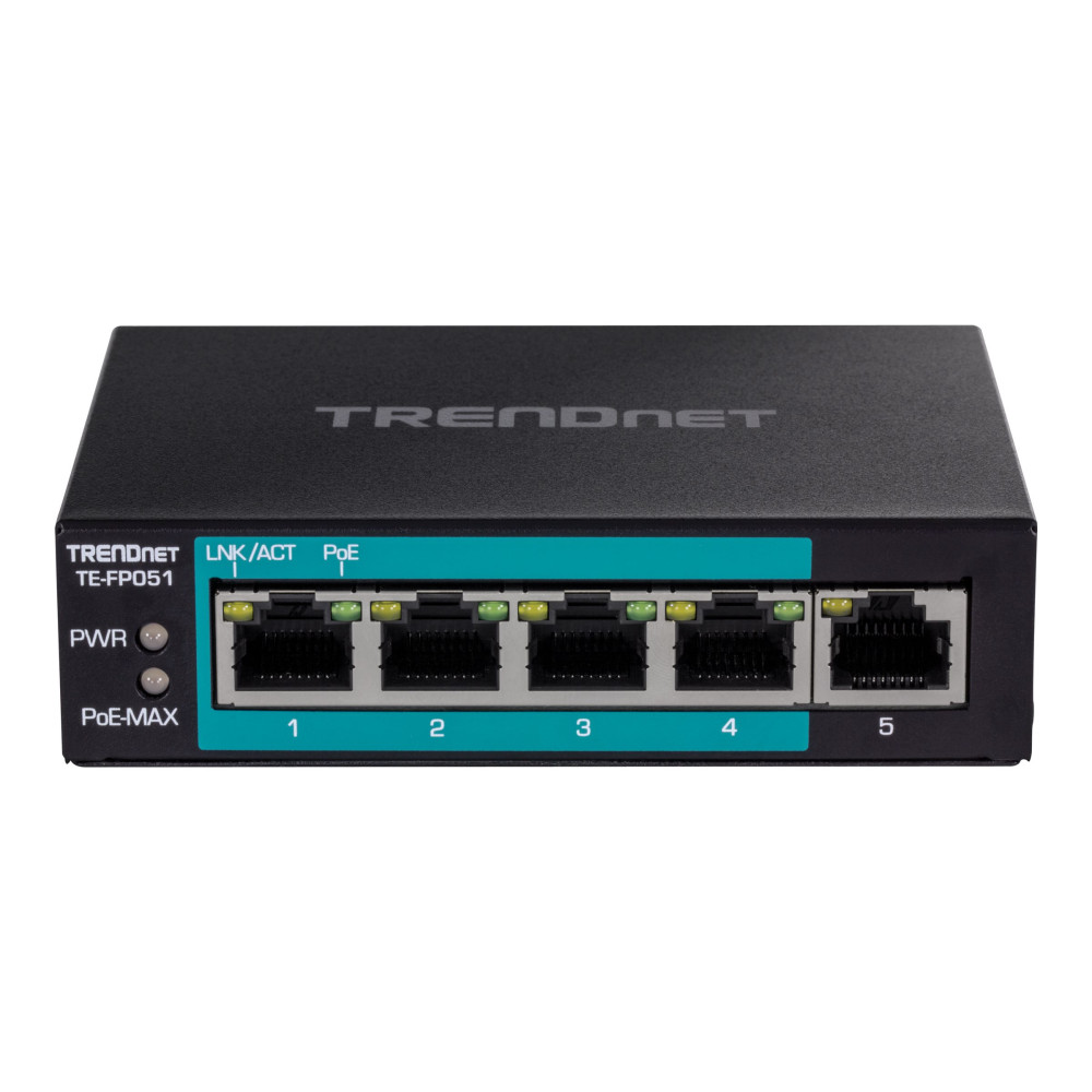 TRENDnet TE-FP051 - switch - 5 portar - ohanterad