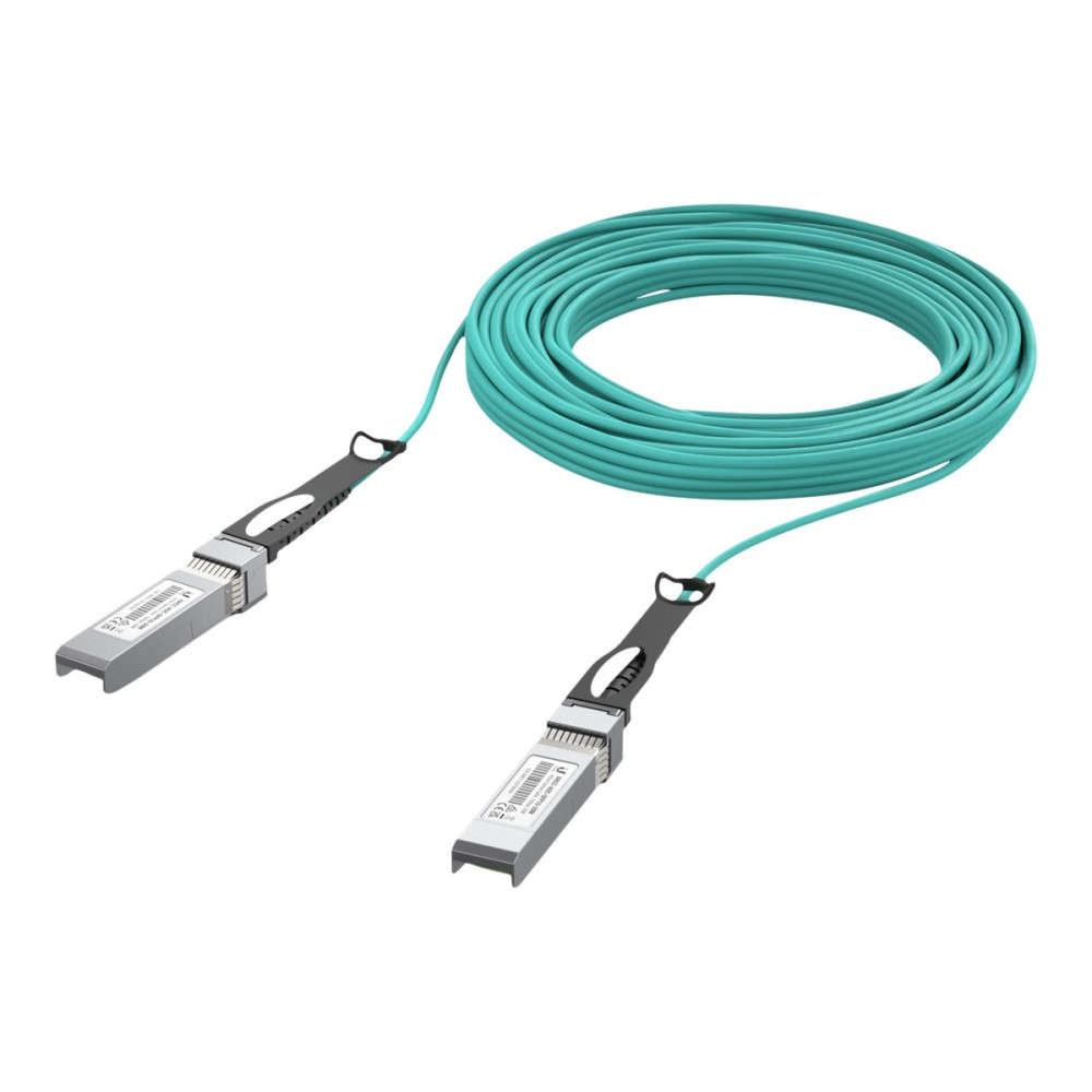 Ubiquiti 10GBase-AOC direct attach cable - 20 m - havsblå