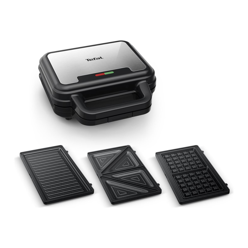 Tefal Ultra Compact SW383D10 - sandwich maker / waffle maker / panini maker - rostfritt stål