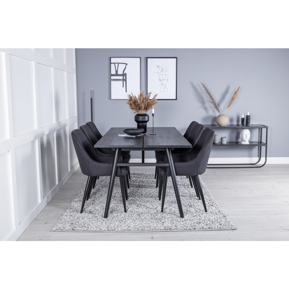 Matgrupp Sleek med stolarna Plaza