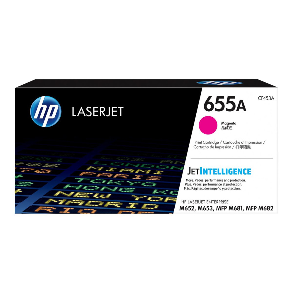 HP 655A - magenta - original - LaserJet - tonerkassett (CF453A)