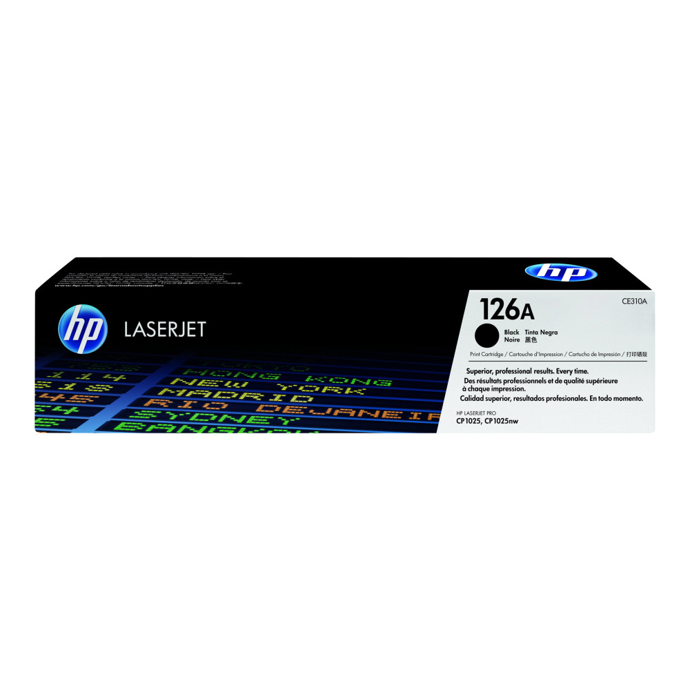 HP 126A - svart - original - LaserJet - tonerkassett (CE310A)