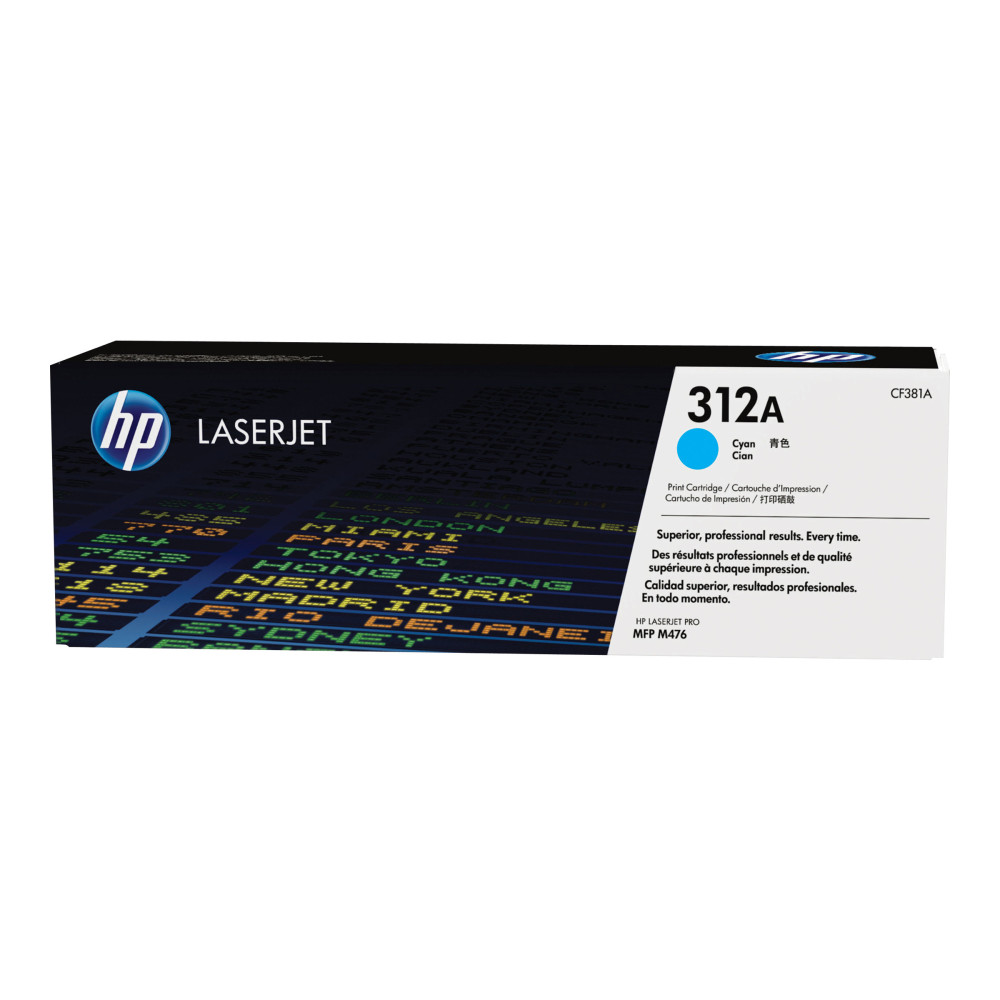 HP 312A - cyan - original - LaserJet - tonerkassett (CF381A)