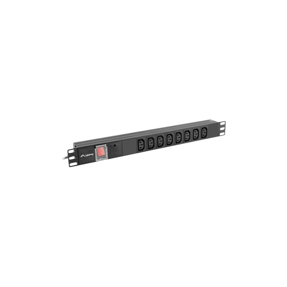 Lanberg PDU-08I-0200-C20-BK - överspänningsskydd - 4000 Watt