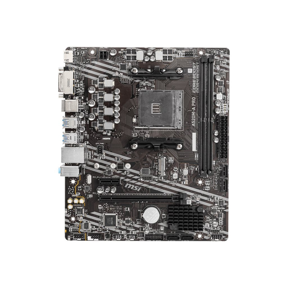 MSI A520M-A PRO - moderkort - micro ATX - Socket AM4 - AMD A520