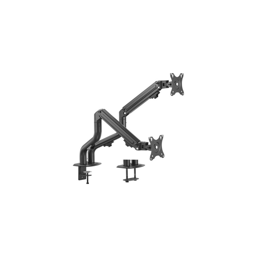 Gembird MA-DA2-02 monteringssats - justerbar - för 2 LCD/plasmapaneler - tippa, upp till 8 kg - svart av fin textur