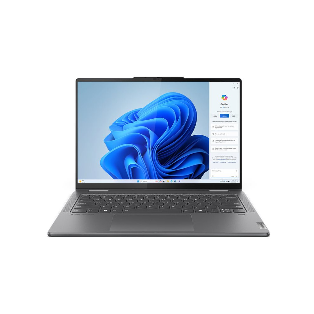 Lenovo Yoga 7 2-in-1 14AHP9 - 14" - AMD Ryzen 5 - 8640HS - 16 GB RAM - 1 TB SSD - engelska - med Lenovo Yoga 14-tums fod...