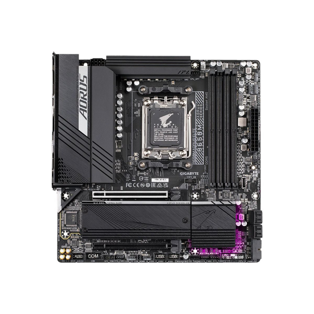 AORUS B650M ELITE - 1.0 - moderkort - micro ATX - Socket AM5 - AMD B650