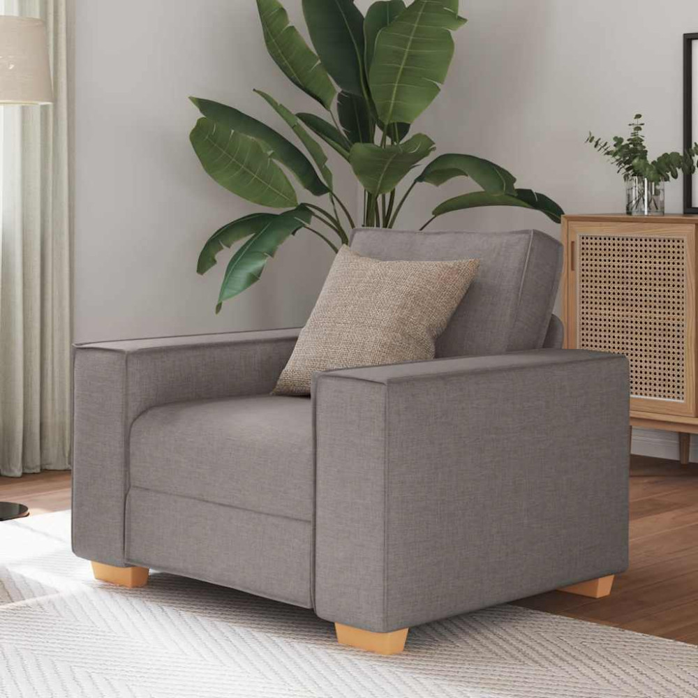 Soffa taupe 60 cm tyg