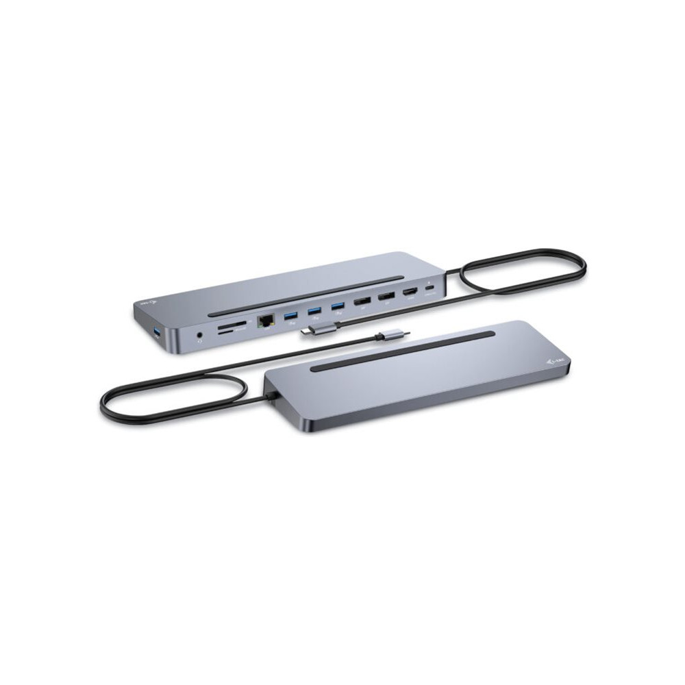 i-Tec 11-in-1 - dockningsstation - USB-C / USB4 / Thunderbolt 3 / Thunderbolt 4 - 11-slot - 2 x DP, HDMI - 1GbE