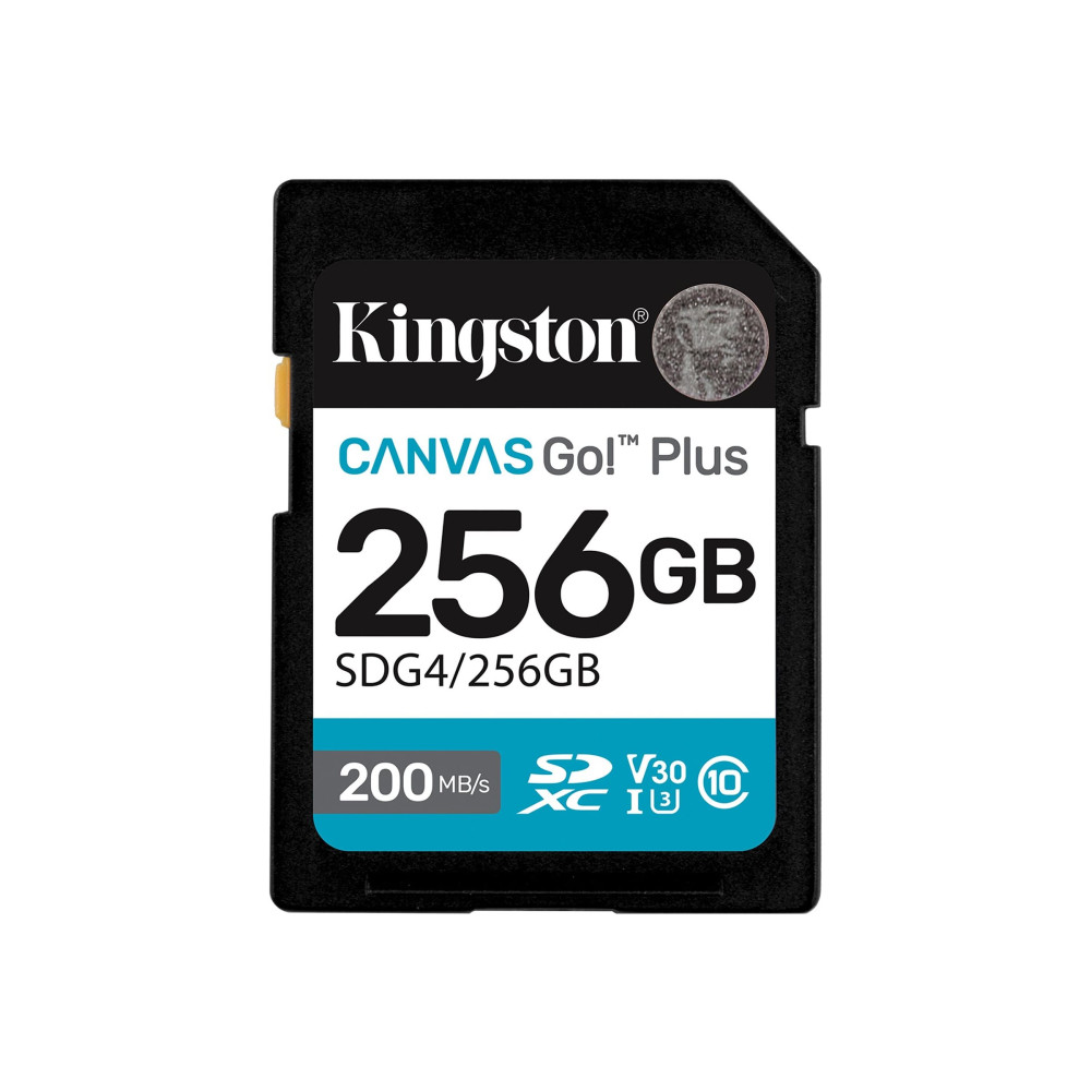 Kingston Canvas Go! Plus - flash-minneskort - 256 GB - SDXC UHS-I