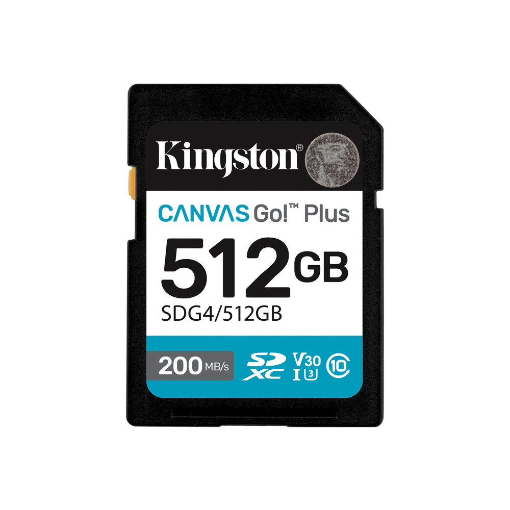 Kingston Canvas Go! Plus - flash-minneskort - 512 GB - SDXC UHS-I