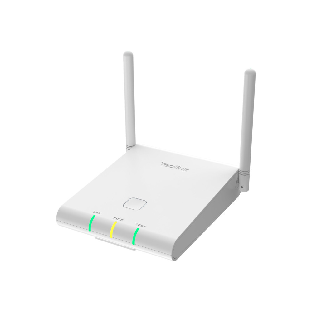 Yealink W90B - sladdlös telefonbasstation/VoIP-telefonbasstation med nummerpresentation - 3-riktad samtalsförmåg