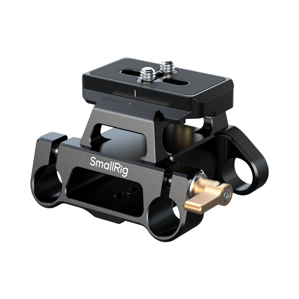 SmallRig 5365 Arca-Type Mount Plate Kit with 15mm Dual Rod Clamp