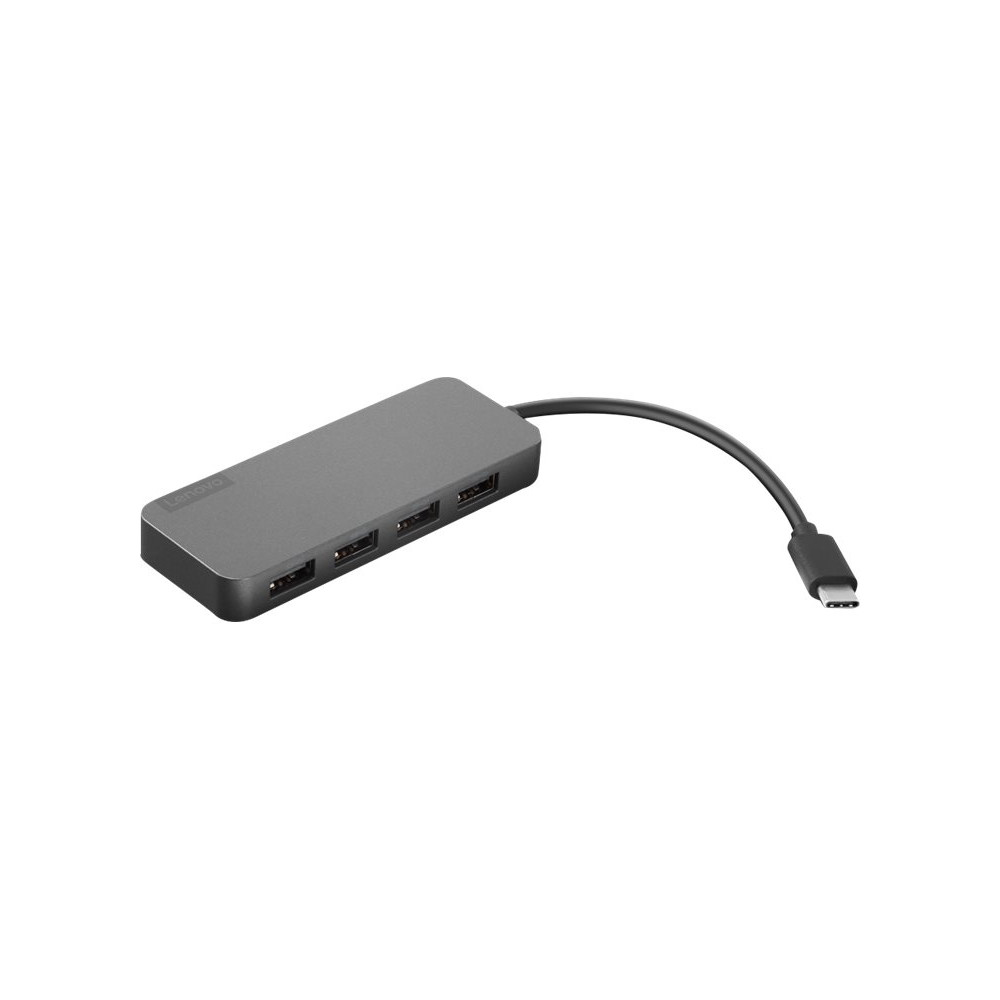 Lenovo USB-C to 4 Port USB-A Hub - hubb - 4 portar