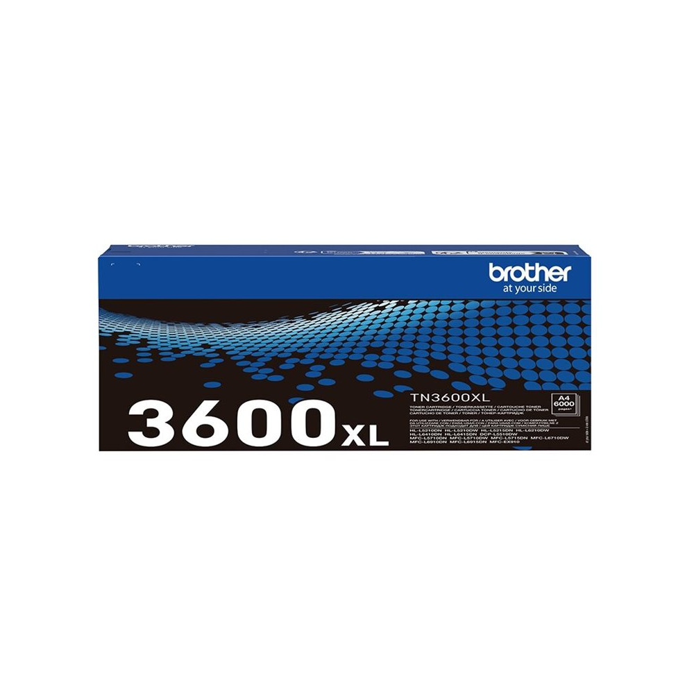 Brother TN3600XL - hög kapacitet - svart - original - tonerkassett