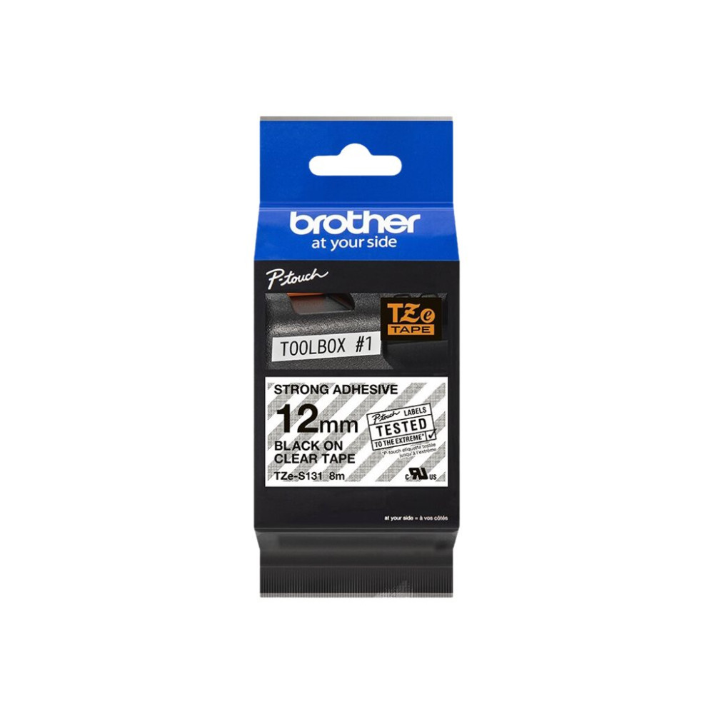 Brother TZe-S131 - bandlaminat - 1 kassett(er) - Rulle (1,2 cm x 8 m)