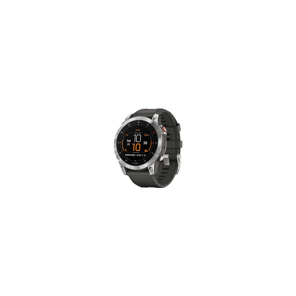 Garmin epix Gen 2 - slate steel - sportklocka med band - 16 GB