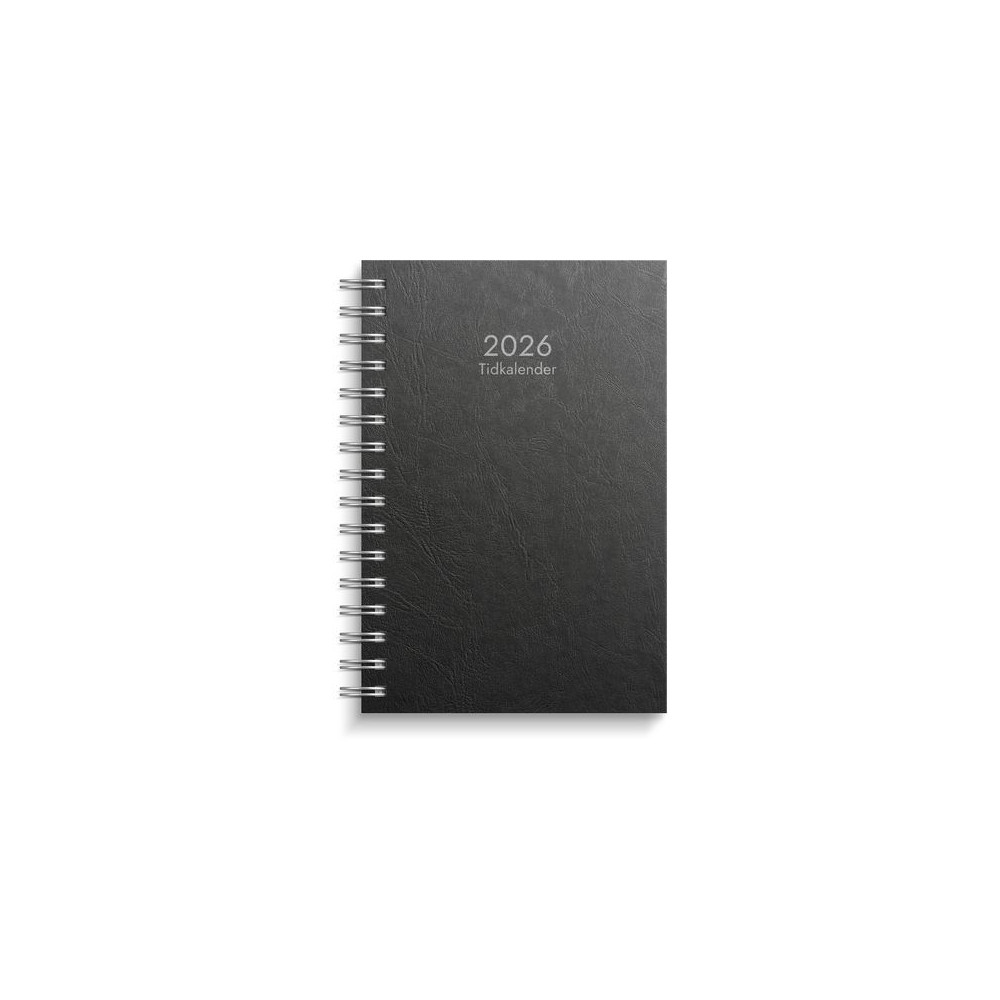 Tidkalender 2026 svart