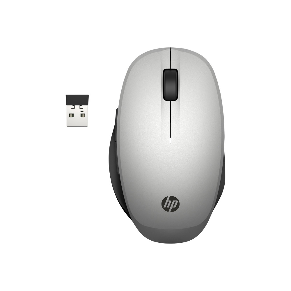 HP Dual Mode - mus - Bluetooth, 2.4 GHz - silver