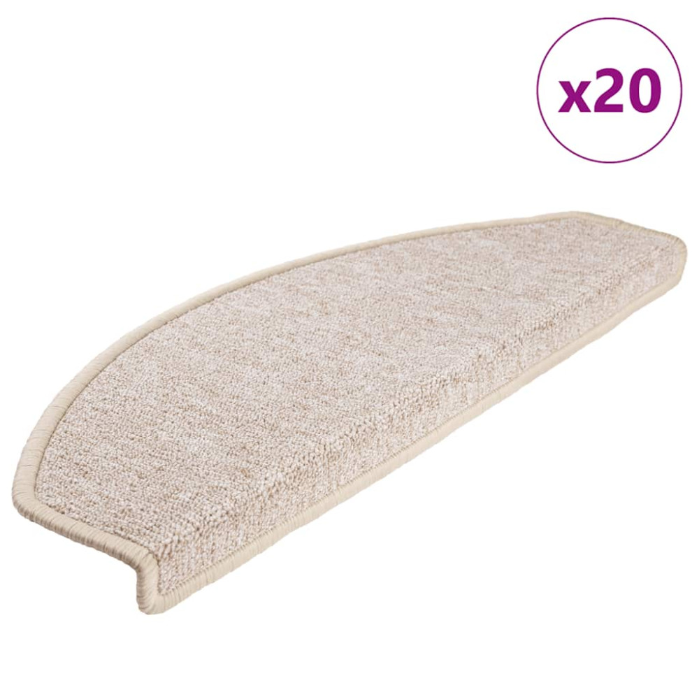 Trappmattor 20 st Taupe 65x24x4 cm