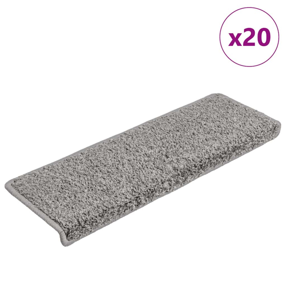 Trappmattor 20 st 65x21x4 cm grå