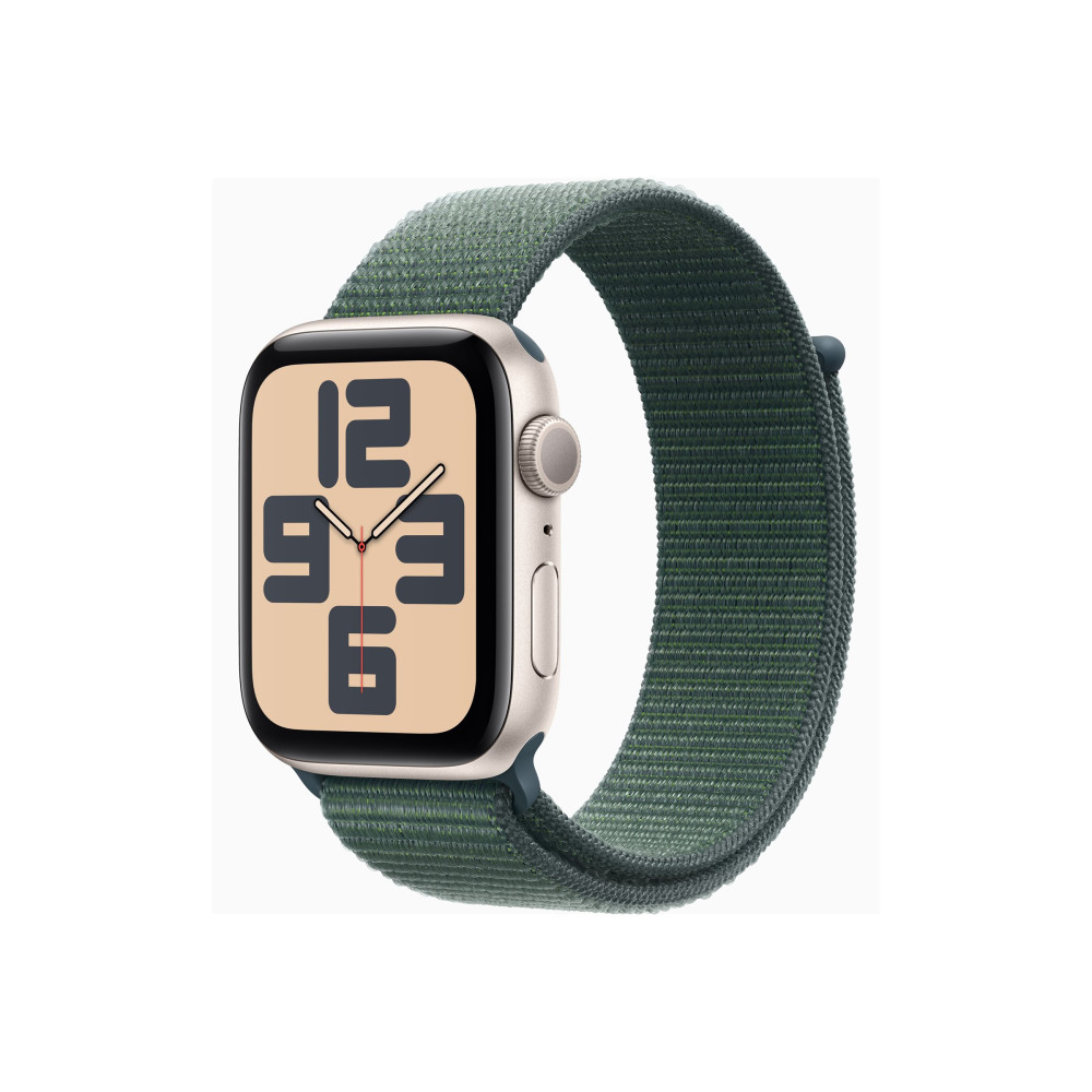 Apple Watch SE (GPS) 2a generation - stjärnljusaluminium - smart klocka med sportögla - sjögrön - 32 GB