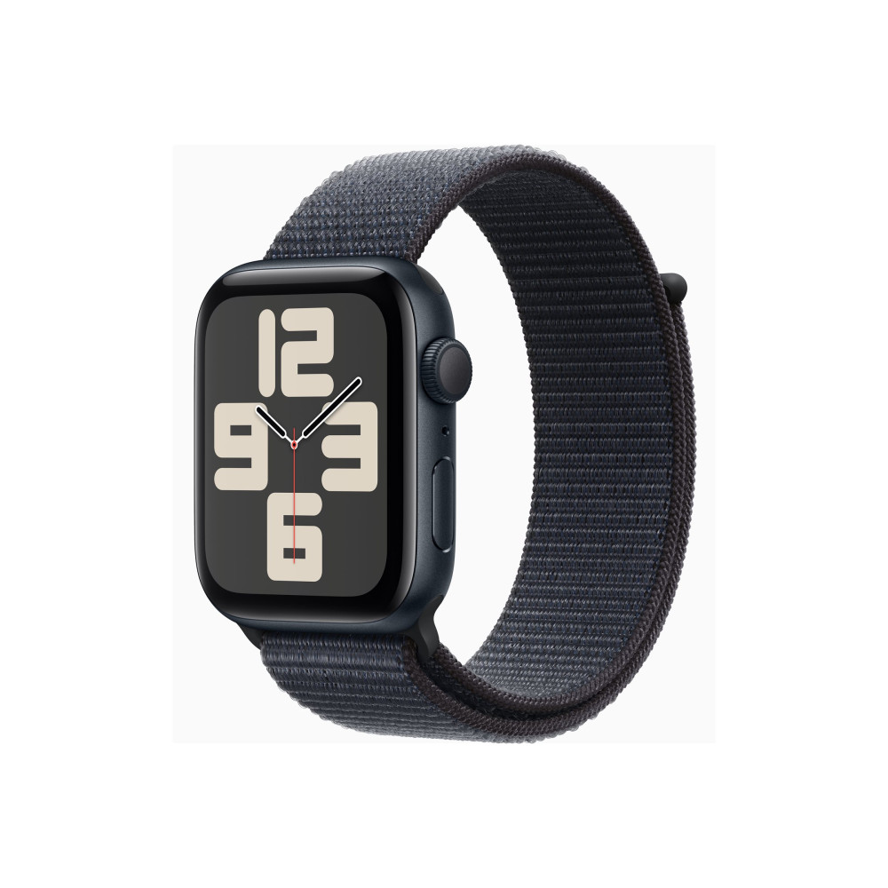 Apple Watch SE (GPS) 2a generation - midnattsaluminium - smart klocka med sportögla - bläck - 32 GB