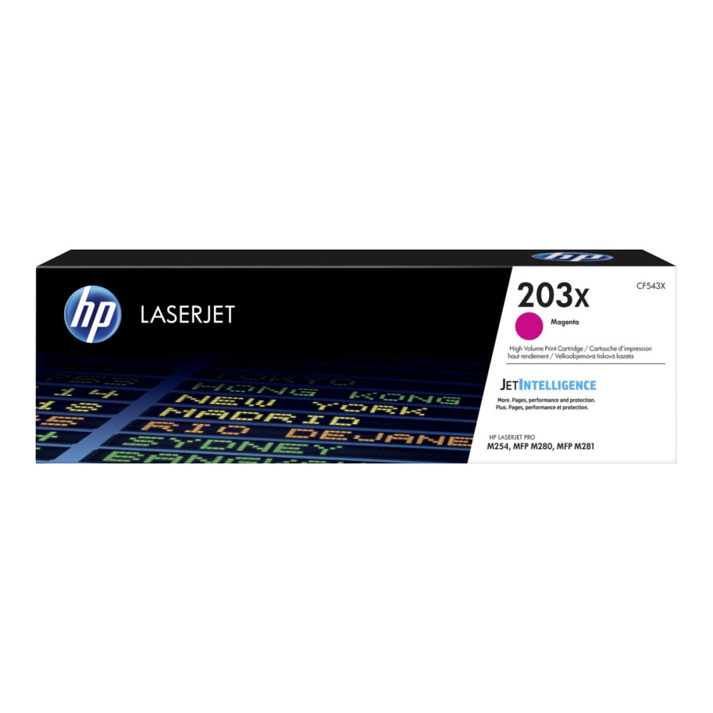 HP 203X - Lång livslängd - magenta - original - LaserJet - tonerkassett (CF543X)
