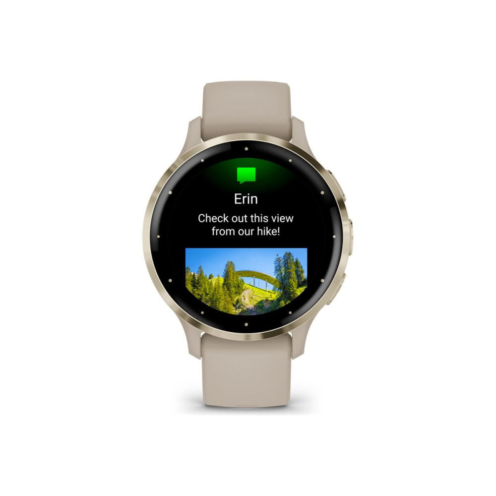Garmin Venu 3S - french gray - smart klocka med band - 8 GB