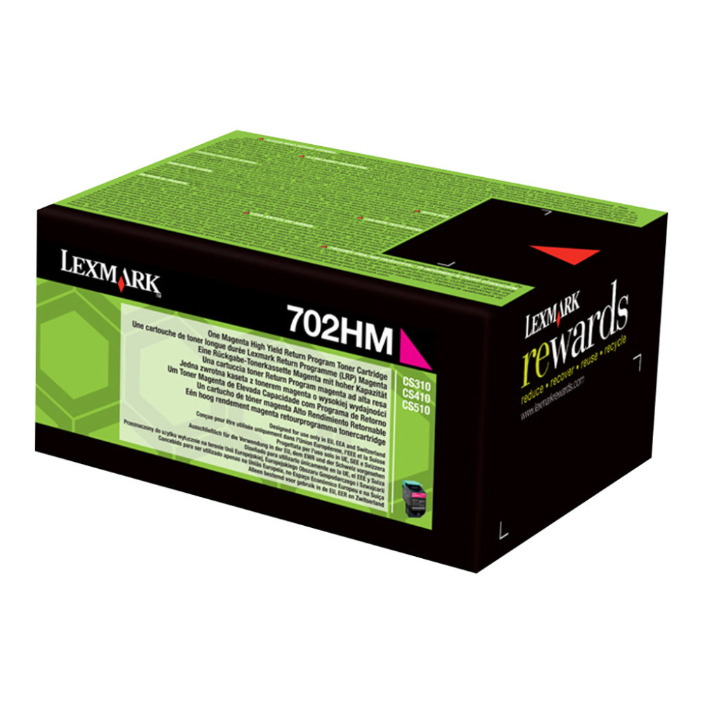 Lexmark 702HM - magenta - original - tonerkassett - LCCP, LRP